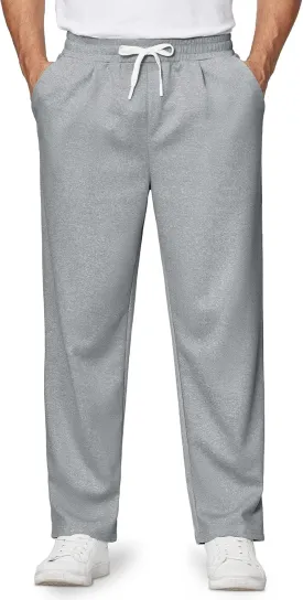 Alimens & Gentle Mens Sweatpants Casual Open Bottom Sweat Pants for Men Drawstring Workout Pants with Pockets