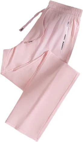 Beeswan Pants for Women Over 50 Ultra Stretch Breathable Casual Pant Quick Dry Elastic Waist Trousers with Pockets