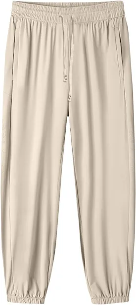 Beeswan Pants for Women Over 50 Ultra Stretch Breathable Casual Pant Quick Dry Elastic Waist Trousers with Pockets