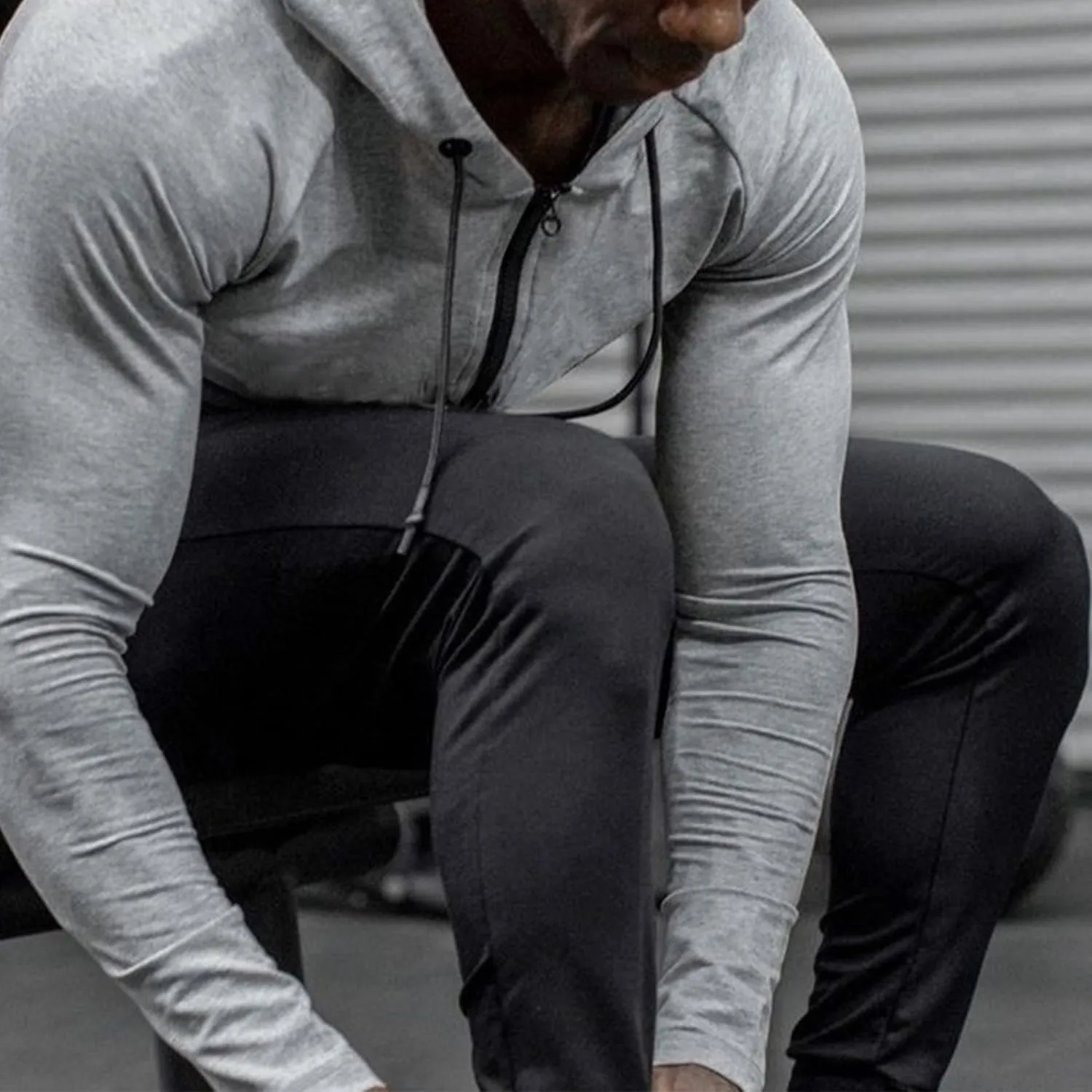 GYMELITE Men's Gym Sweatpants Workout Joggers Active Athletic Jogger Pants with Zipper Pockets Casual Running Track Pants