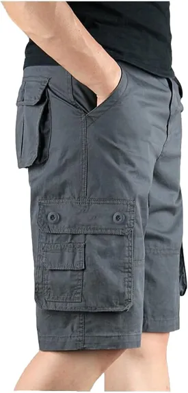 Mens Summer Cargo Shorts Lightweight Outdoor Beach Dress Work Walking Golf Shorts Big and Tall Pants with Pockets