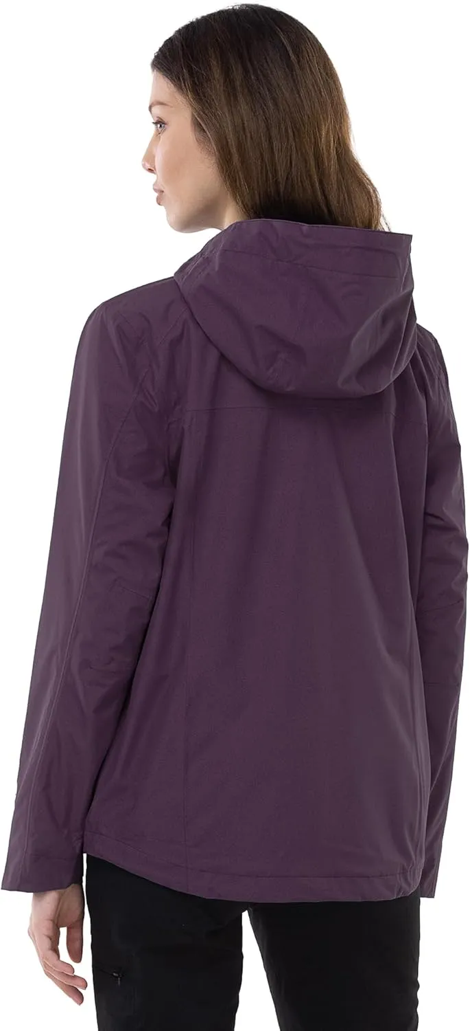 Outdoor Ventures Packable Rain Jacket Women Lightweight Waterproof Raincoat with Hood Cycling Bike Jacket