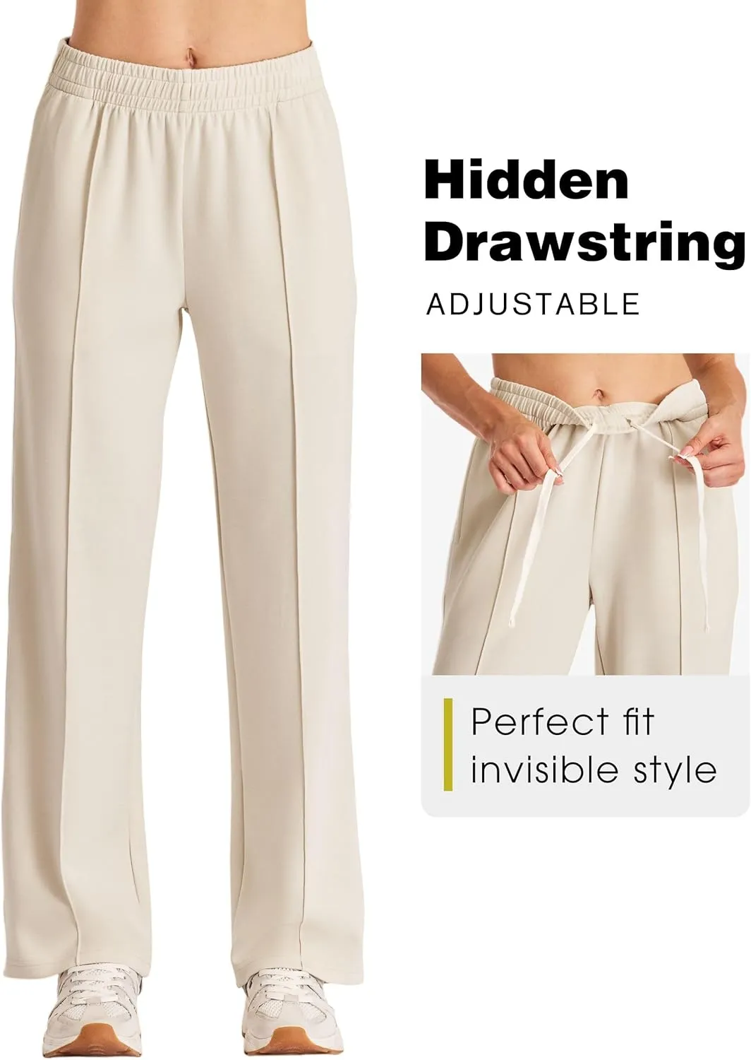 SPECIALMAGIC Wide Leg Sweatpants Women Baggy Sweatpants Wide Leg Pants for Women Flowy Comfy Drawstring Joggers Casual