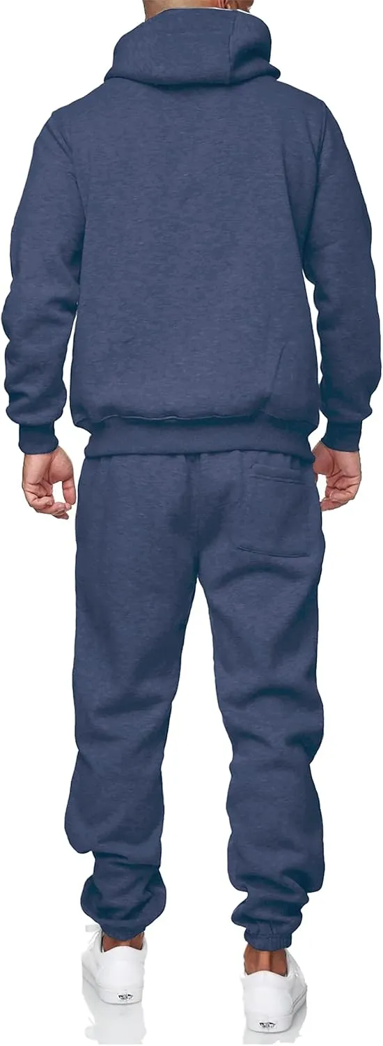 Sweatsuits for Men 2 Piece Men's Jogging Tracksuit Set Hoodie Casual Athletic Long Sleeve Zipper Suit Set