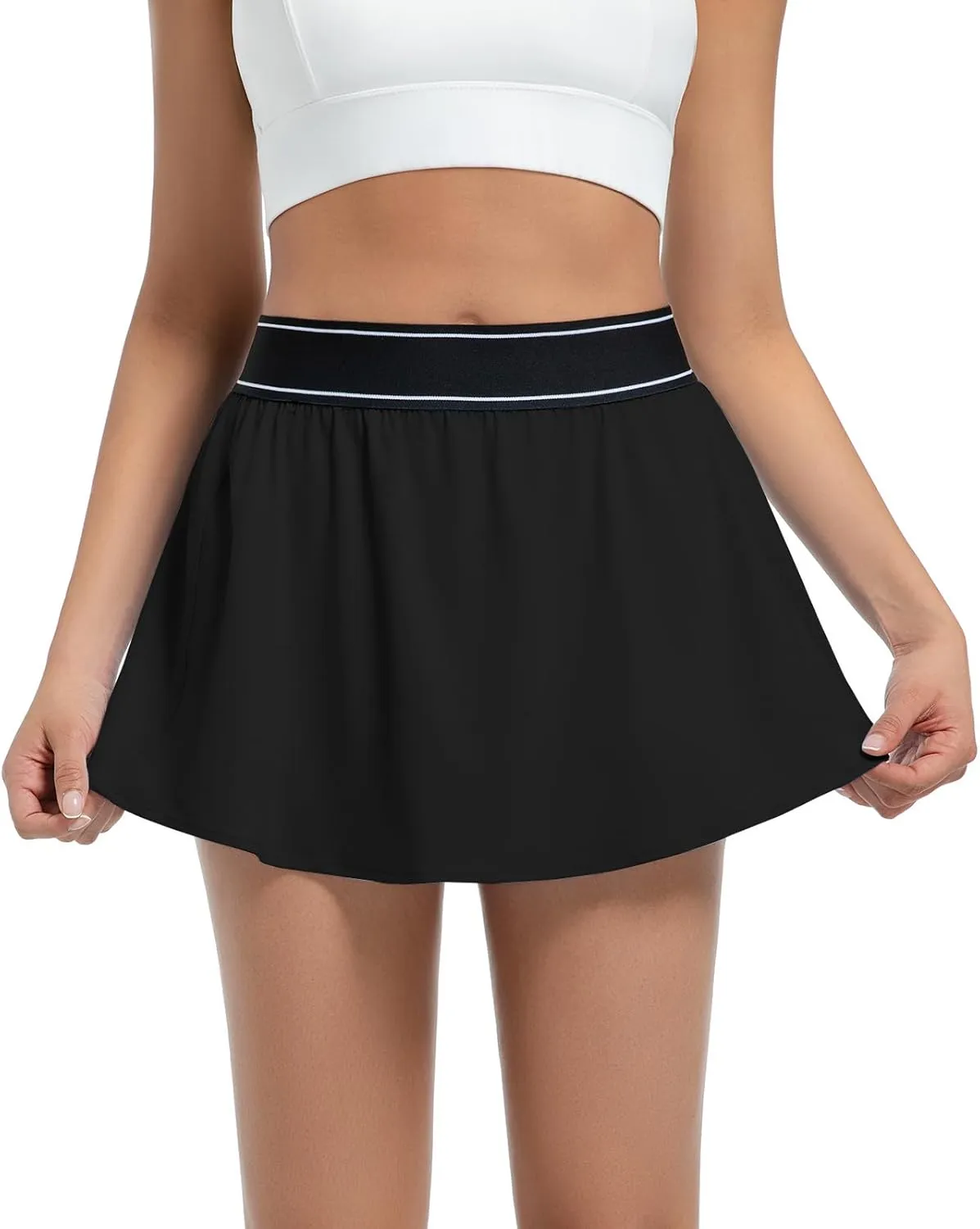 Tennis Skirts for Women with Shorts and Pocket Golf Mini Skirts Athletic Skorts for Sports Running Pickleball Skater