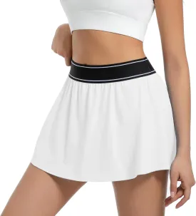 Tennis Skirts for Women with Shorts and Pocket Golf Mini Skirts Athletic Skorts for Sports Running Pickleball Skater