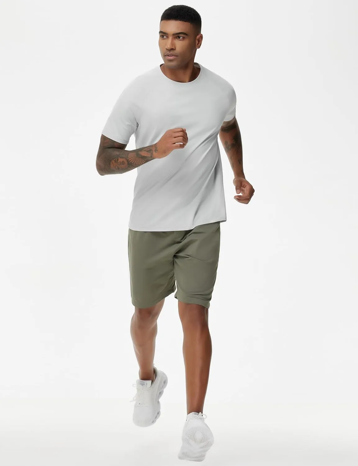 THE GYM PEOPLE Men's Workout T-Shirts Short Sleeve Breathable UPF 50  Outdoor Athletic Running Tee Tops