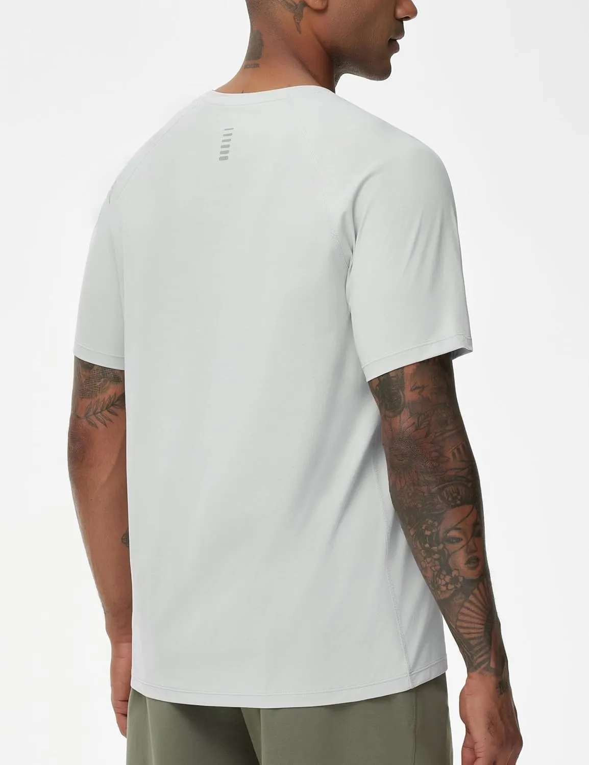 THE GYM PEOPLE Men's Workout T-Shirts Short Sleeve Breathable UPF 50  Outdoor Athletic Running Tee Tops